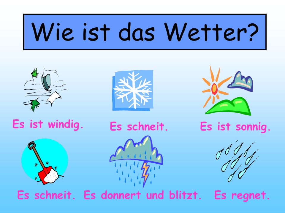 唱歌学德语单词:天气
